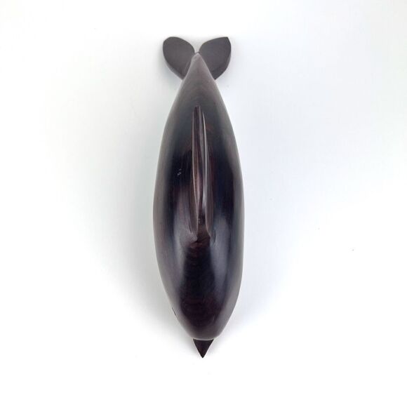 Ironwood MCM Hand Carved Dolphin Whale Sculpture Figurine - Picture 5 of 10